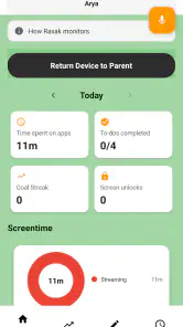 Raxak: Parental Control App screenshot