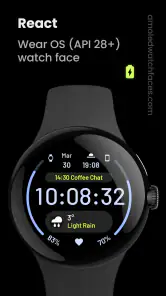 React: Watch face screenshot
