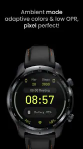 React: Watch face screenshot