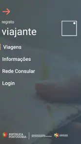 Registo Viajante screenshot