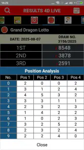 Result 4D Live History 4D screenshot