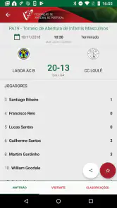 Resultados Andebol Portugal screenshot
