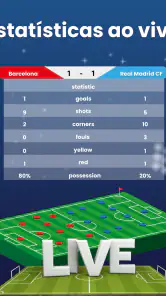 Resultados de futebol ao vivo screenshot