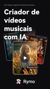 Rymo: Criar Música e Vídeo IA screenshot