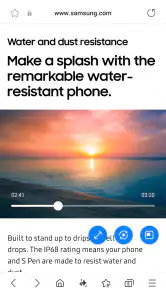 Samsung Internet Browser screenshot
