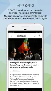 SAPO screenshot