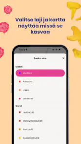 Satokausi®-sovellus screenshot