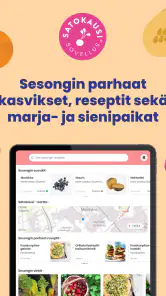 Satokausi®-sovellus screenshot
