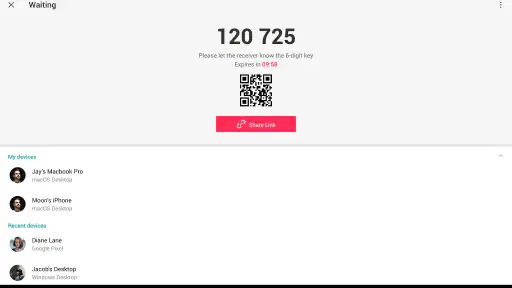 Send Anywhere (Transferências) screenshot