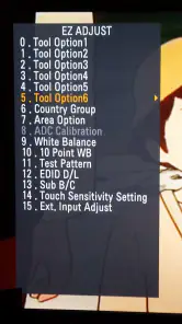 Service Menu Exp LG TV Lite screenshot
