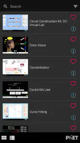 Simulações PhET screenshot
