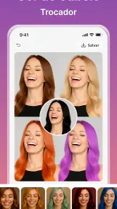 Simulador de Cabelo e Cor IA screenshot