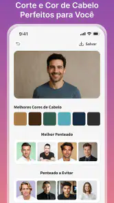 Simulador de Cabelo e Cor IA screenshot