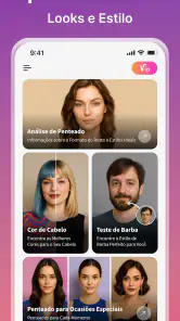 Simulador de Cabelo e Cor IA screenshot
