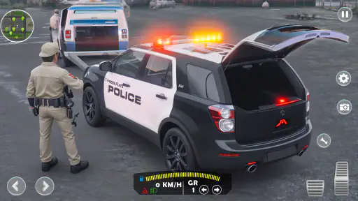 simulador de carro de polícia screenshot