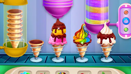 sorvete cone Bolinho cozimento screenshot
