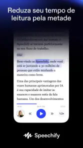 Speechify: Leitor de Voz IA screenshot