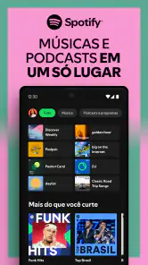 Spotify: música e podcasts screenshot