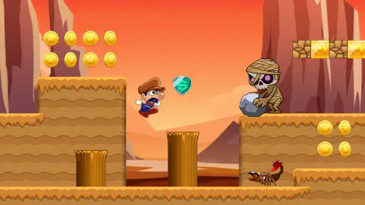 Super Bino Go jogo de aventura screenshot