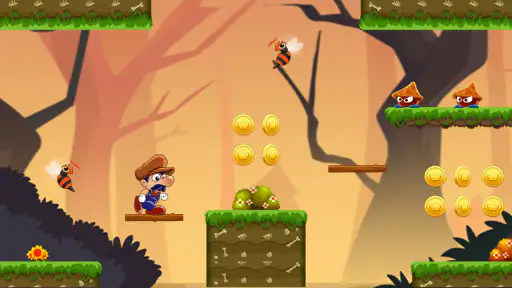 Super Bino Go jogo de aventura screenshot