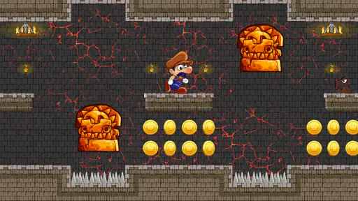 Super Bino Go jogo de aventura screenshot