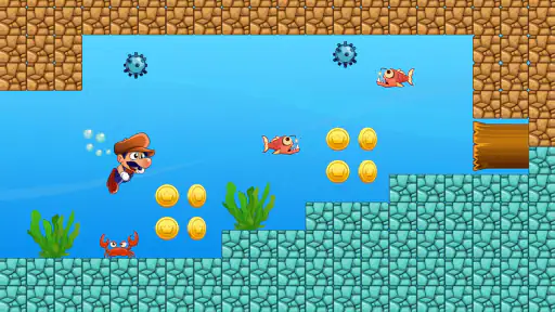 Super Bino Go jogo de aventura screenshot