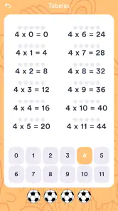 Tabuada. Jogo de multiplicação screenshot