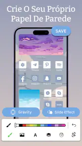 Temas-Ícones, papéis de parede screenshot