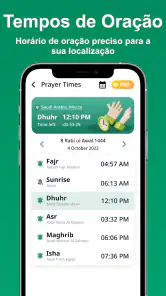 Tempo de oração, Azan e Qibla screenshot
