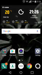Tempo e relógio simples screenshot