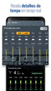 Tempo e relógio transparente screenshot