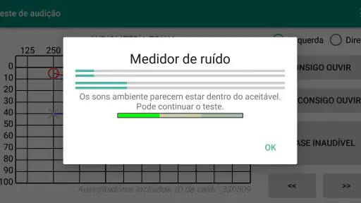 Teste de audição screenshot