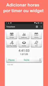 Timesheet - Horas Trabalhadas screenshot