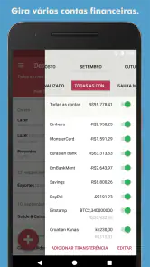 Toshl Finanças - orçamento screenshot