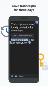 Transcrição instantânea screenshot
