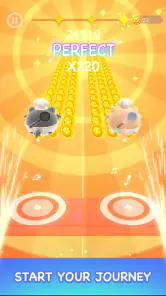 Two Cats - Cute Piano Tiles screenshot