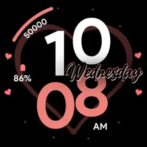 Valentine Dial - Watch face screenshot