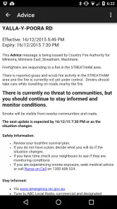 VICFires screenshot