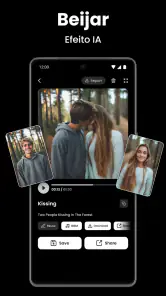 Vídeo IA - Abraços e Beijos screenshot