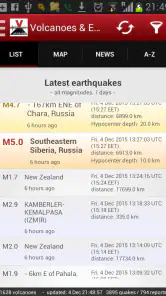 Volcanoes & Earthquakes screenshot