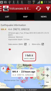 Volcanoes & Earthquakes screenshot