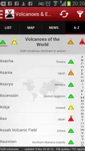 Volcanoes & Earthquakes screenshot