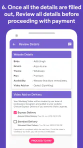 Weddie - Free Wedding Websites screenshot