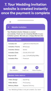 Weddie - Free Wedding Websites screenshot
