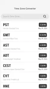 World Clock – World time clock screenshot