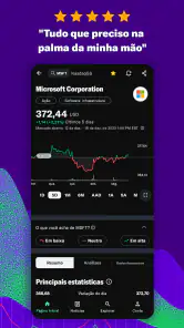 Yahoo Finanças screenshot
