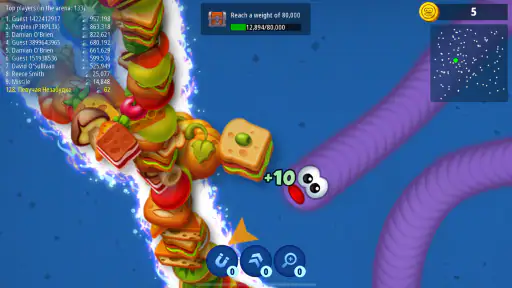 Zona das Minhocas.io - Cobra screenshot