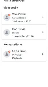 Aleris - vård i mobilen screenshot