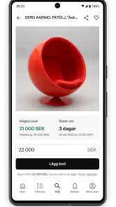 Auctionet screenshot