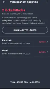 AVG AntiVirus & Säkerhet screenshot